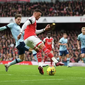 Arsenal's Ben White in Action: Arsenal vs. Brentford, Premier League 2022-23