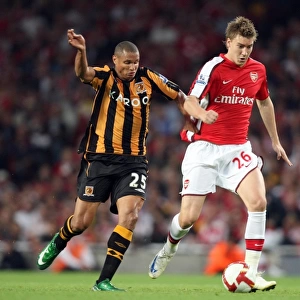 Arsenal's Bendtner vs. Hull's Cousin: A Tight Match at Emirates Stadium, 1:2 in Favor of Hull, Barclays Premier League, 27/9/08