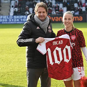 Arsenal's Beth Mead Honored for 100th Appearance Against Birmingham City Women