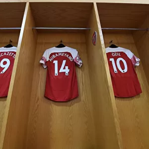 Arsenal's Big Three: Aubameyang, Lacazette, Ozil (Arsenal v Manchester United, 2018-19)