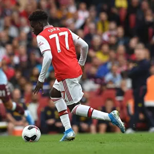 Arsenal's Bukayo Saka in Action: Premier League 2019-20 - Arsenal vs. Aston Villa