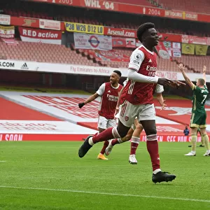 Arsenal's Bukayo Saka Scores First Goal of the Season Against Sheffield United in Empty Emirates Stadium