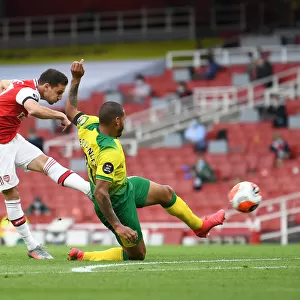 Arsenal's Cedric Soares Scores Fourth Goal vs Norwich City (2019-20)