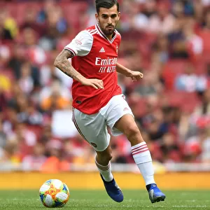 Arsenal's Dani Ceballos in Action Against Olympique Lyonnais at Emirates Cup 2019