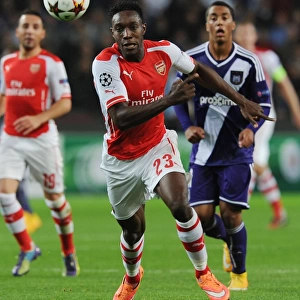 Arsenal's Danny Welbeck in Action during the 2014-15 UEFA Champions League Match against RSC Anderlecht