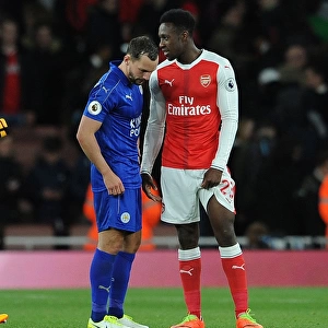 Arsenal's Danny Welbeck and Leicester's Danny Drinkwater Share a Moment After the Match
