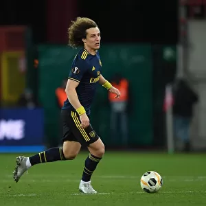 Arsenal's David Luiz in Action against Standard Liege in UEFA Europa League Group F