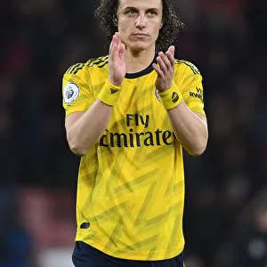 Arsenal's David Luiz Applaudes Fans After AFC Bournemouth Victory, Premier League 2019-20