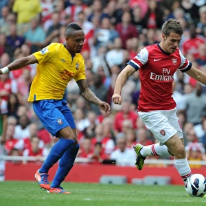 Arsenal's Dominance: Ramsey & Clyne in Action as Arsenal Crush Southampton 6-1 (Barclays Premier League, Emirates Stadium, 2012-13)