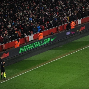 Arsenal's Dominant Victory: 5-1 Over West Ham United in Barclays Premier League at Emirates Stadium (Nike Ad Boards)