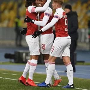 Arsenal's Double Delight: Joe Willock and Emile Smith Rowe Celebrate Goals in Europa League Victory