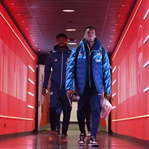 Arsenal's Eddie Nketiah Arrives at Emirates Stadium Ahead of Arsenal vs Liverpool (2021-22)