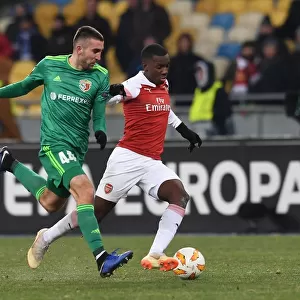 Arsenal's Eddie Nketiah Goes Head-to-Head with Ardin Dallku in UEFA Europa League Clash