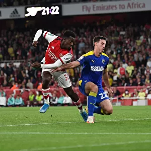 Arsenal's Eddie Nketiah Scores Third Goal Against AFC Wimbledon in Carabao Cup