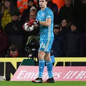 Arsenal's Emi Martinez in Action against AFC Bournemouth in FA Cup Fourth Round