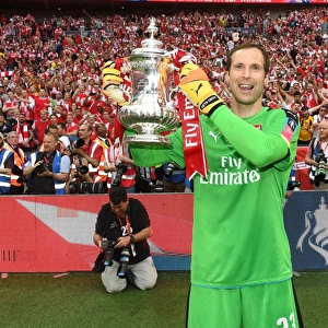 Arsenal's FA Cup Victory: Petr Cech Lifts the Trophy over Chelsea (2017)