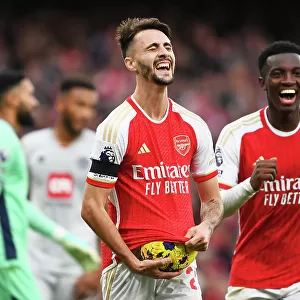 Arsenal's Fabio Vieira Scores Fourth Goal in Thrilling Victory over Sheffield United (2023-24)