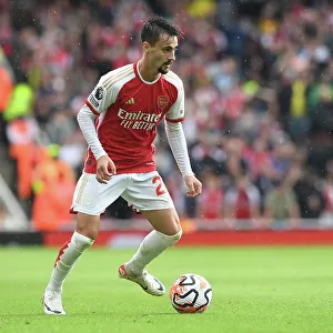 Arsenal's Fabio Vieira Shines in Premier League Clash Against Fulham (2023-24)