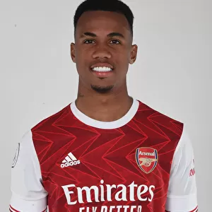 Arsenal's Gabriel at 2020-21 Season First Team Photocall