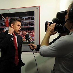 Arsenal's Gabriel Prepared for Arsenal vs. Watford Clash (April 2016)