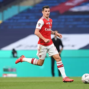 Arsenal's Granit Xhaka in FA Cup Semi-Final Clash Against Manchester City