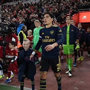 Arsenal's Hector Bellerin Leads Team Out at Anfield for Carabao Cup Clash vs. Liverpool
