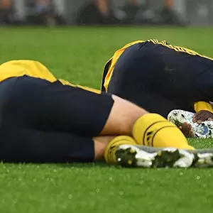 Arsenal's Injured Duo Saka and Tierney Down during Vitoria SC Clash (UEFA Europa League 2019-20)