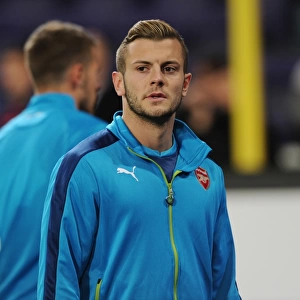 Arsenal's Jack Wilshere Prepares for RSC Anderlecht Clash in UEFA Champions League (2014-15)