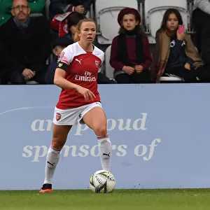 Arsenal's Jessica Samuelsson in Action against Birmingham Ladies in WSL Match