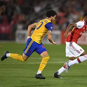 Arsenal's Joe Willock Faces Off Against Colorado Rapids Jordan Schweitzer in 2019-20 Pre-Season Clash