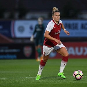 Arsenal's Josephine Henning in Action Against Everton Ladies: Pre-Season 2017-18