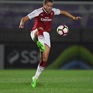 Arsenal's Josephine Henning in Action against Everton Ladies: Pre-Season 2017-18