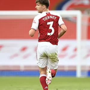 Arsenal's Kieran Tierney in Action: Arsenal vs. Watford, Premier League 2019-2020