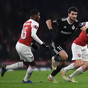 Arsenal's Koscielny Stifles Qarabag's Madatov in Europa League Clash