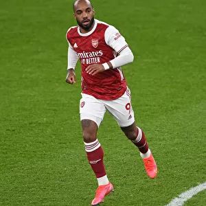 Arsenal's Lacazette in Action Against Manchester City (2020-21) - Emirates Stadium, London (Behind Closed Doors)