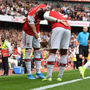 Arsenal's Lacazette and Aubameyang: Unison Goal Celebration in Arsenal's 2019-20 Premier League Opener against Burnley