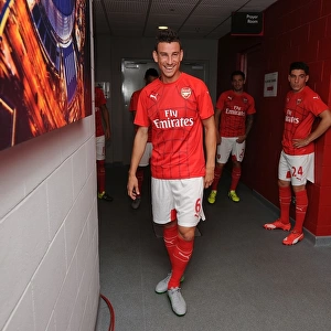 Arsenal's Laurent Koscielny Gears Up for Arsenal vs. Everton - Barclays Asia Trophy 2015-16