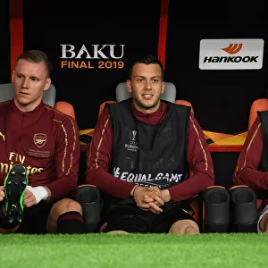 Arsenal's Leno, Iliev, and Guendouzi Before Europa League Final Against Chelsea in Baku