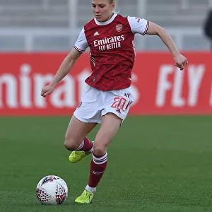 Arsenal's Leonie Maier in Action: Arsenal Women vs Birmingham City Women, FA WSL Match, 2020-21