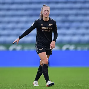 Arsenal's Lia Walti in Action: Barclays FA Women's Super League Clash against Leicester City