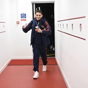 Arsenal's Lucas Torreira Arrives at Vitality Stadium Ahead of FA Cup Clash vs AFC Bournemouth