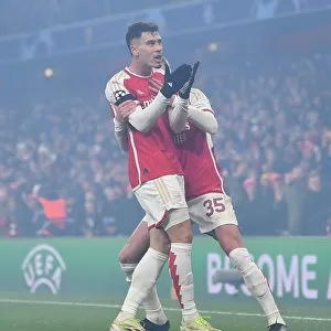 Arsenal's Martinelli Scores Fourth Goal in Champions League Victory over RC Lens (2023-24)