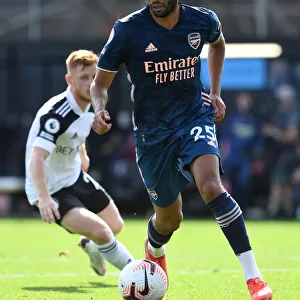Arsenal's Mohamed Elneny in Action against Fulham in the 2020-21 Premier League
