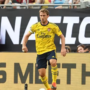 Arsenal's Monreal in Action: Arsenal vs. ACF Fiorentina, 2019 International Champions Cup, Charlotte