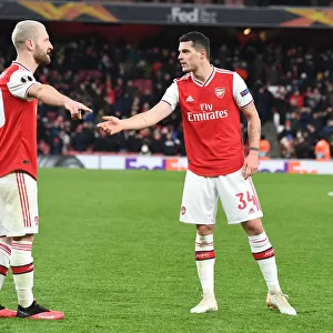 Arsenal's Mustafi and Xhaka Clash in Europa League Battle Against Olympiacos