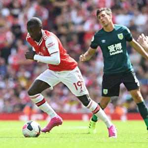 Arsenal's Nicolas Pepe in Action against Burnley in 2019-20 Premier League
