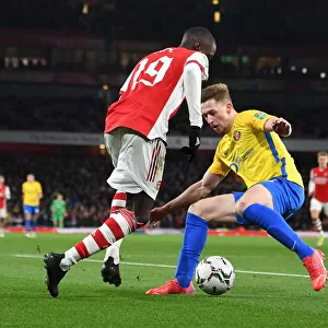 Arsenal's Nicolas Pepe Nutmegs Sunderland's Tom Flanagan in Carabao Cup Quarterfinal