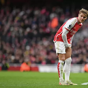 Arsenal's Odegaard: Unwavering Concentration Amidst Premier League Battle (2023-24): Arsenal vs Brighton & Hove Albion