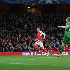 Arsenal's Ozil Scores Fifth Goal in Champions League Victory over Ludogorets (2016-17)