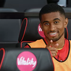 Arsenal's Reiss Nelson Watches from the Bench: AFC Bournemouth vs Arsenal, Premier League 2023-24